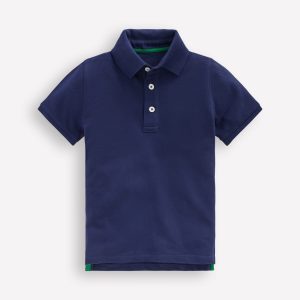 Piqué Polo Shirt-College Navy