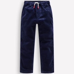 Slim Pull On Trousers-College Navy Cord