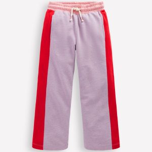 Wide Leg Sweatpants-Colourblock