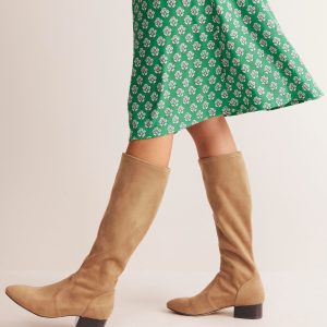 Flat Stretch Boot-Acorn