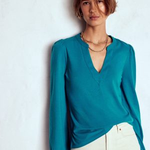 Supersoft Notch Top-Deep Sea Green