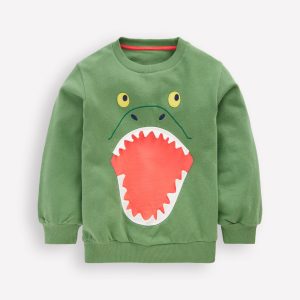 3D Animal Sweatshirt-COMFREY DINO