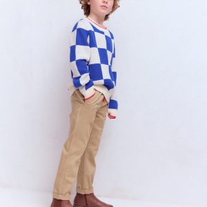 Slim Pull-on Pants-Greige