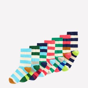 Socks 7 Pack-Hotchpotch Stripe