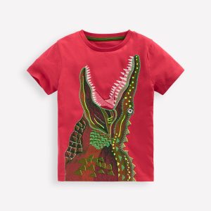Superstitch T-Shirt-Red Crocodile