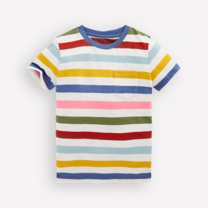 Everyday Short Sleeve T-Shirt-Multi Stripe