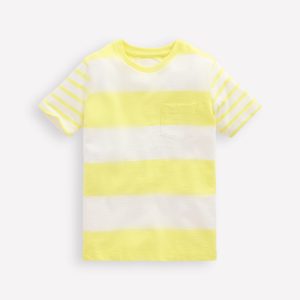 Everyday Short Sleeve T-Shirt-Yellow Hotch sleeve
