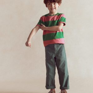 Everyday Short Sleeve T-Shirt-Shamrock Green/Chintz Pink