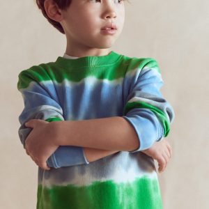 Tie Dye Sweatshirt-Green / Blue