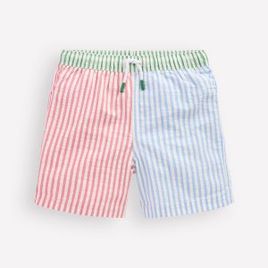 Swim Shorts-Seersucker Stripe