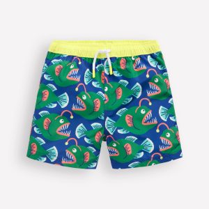 Swim Shorts-Angelfish Print