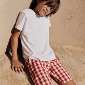 Smart Shorts-Red Gingham