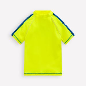 Short Sleeve Rash Vest-Acid Yellow