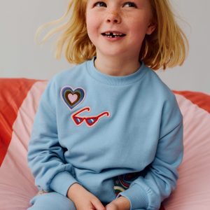 Bobbie Appliqué Sweatshirt-Glacier Lake Badges