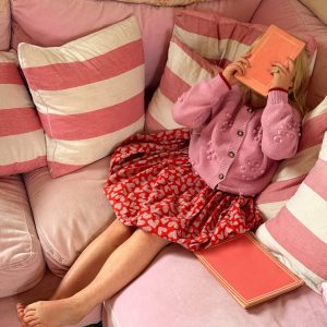 Pretty Bobble Cardigan-Formica Pink