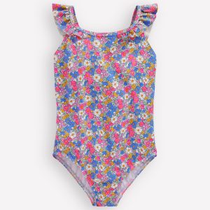 Hallie Frill Strap Swimsuit-Mini Summer Flowerbed
