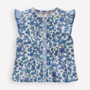 Flutter Button-through Top-Hotchpotch Floral
