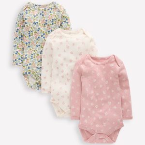 3-pack Pointelle Bodies-Multi Ditsy Floral