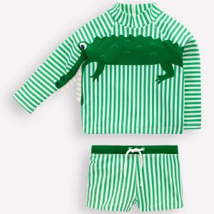 Rash Vest Set-Green Croc