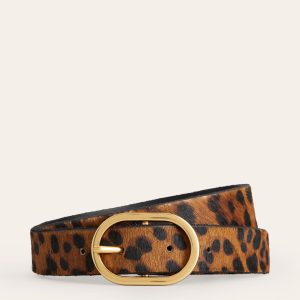 Classic Leather Belt-Leopard