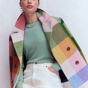 Eva Cashmere Crew Neck Sweater-Celadon Blue