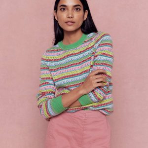 Edie Fair Isle Sweater-Multi, Heritage Geo