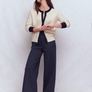 Belgravia Ponte Pants-Navy