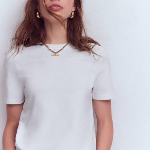 Cotton T-Shirt-White