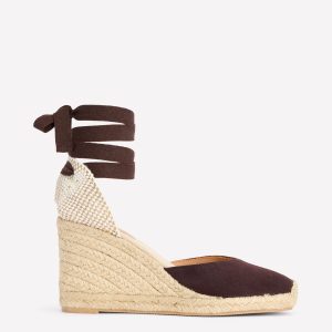 Cassie high wedge espadrille-Bitter Chocolate